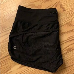 lululemon athletica Shorts - Black mesh speed shorts lululemon athletica Shorts - Black mesh speed shorts